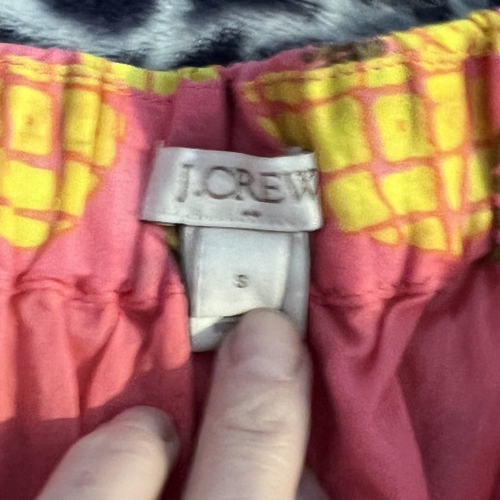 J Crew pink pineapple skirt